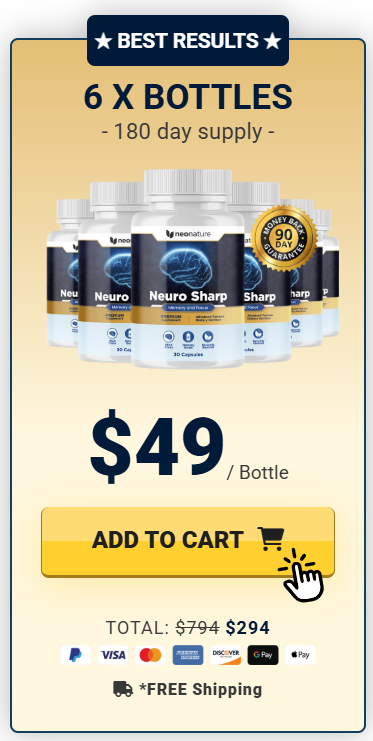 Neuro Sharp 6 Bottle Package